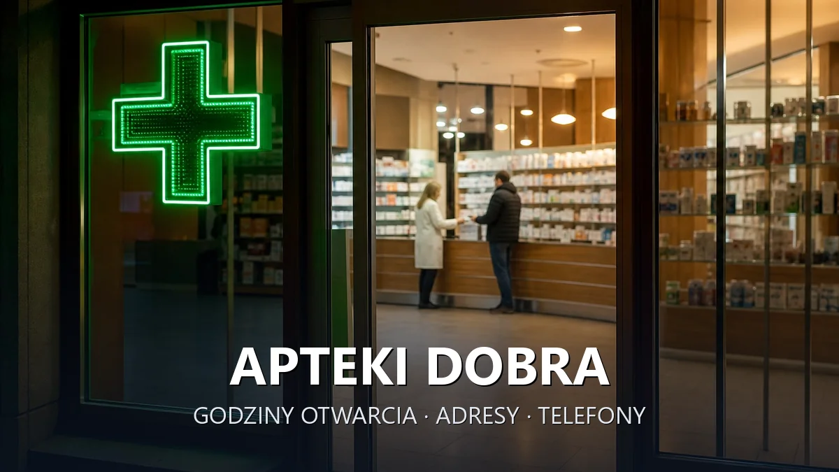 Apteki Dobra, powiat limanowski - adresy, telefony, godziny otwarcia