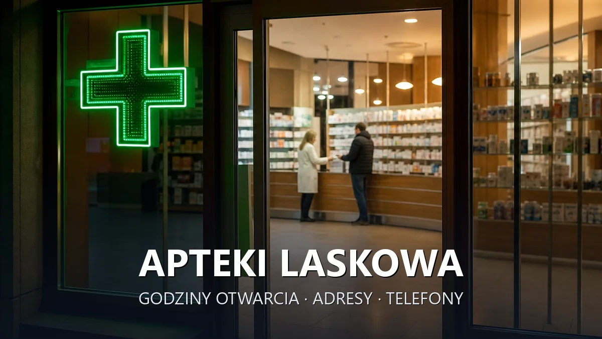 Apteki Laskowa, powiat limanowski - adresy, telefony, godziny otwarcia