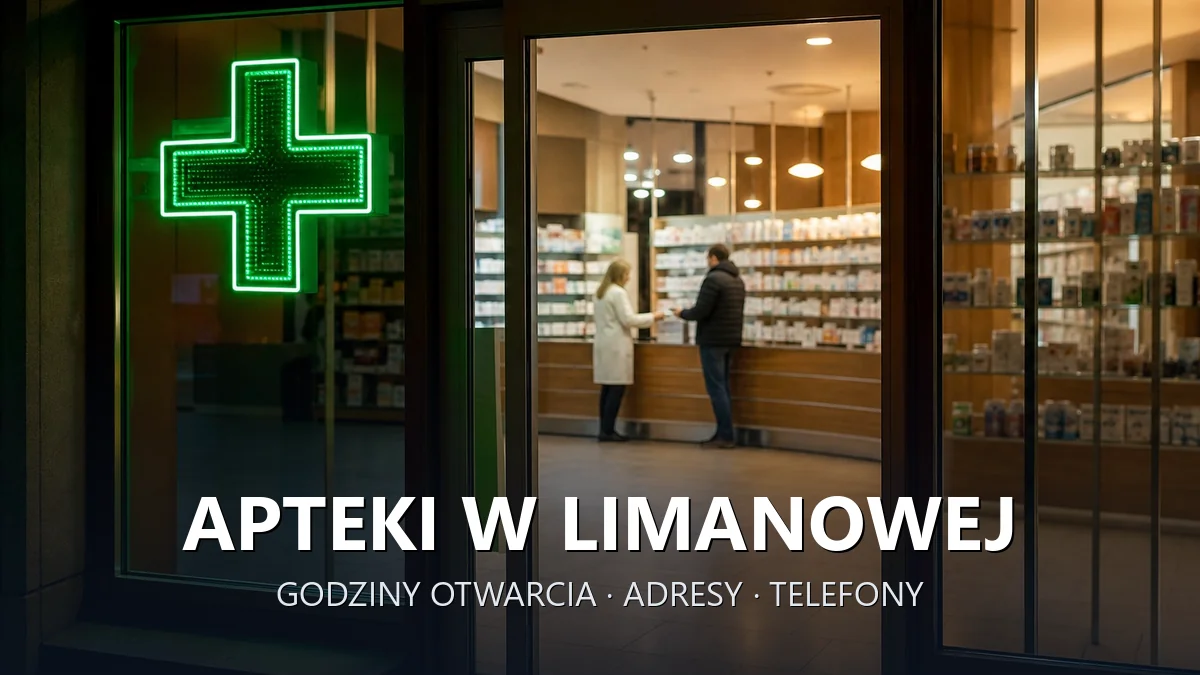 Apteki w Limanowej - godziny otwarcia i dyżury