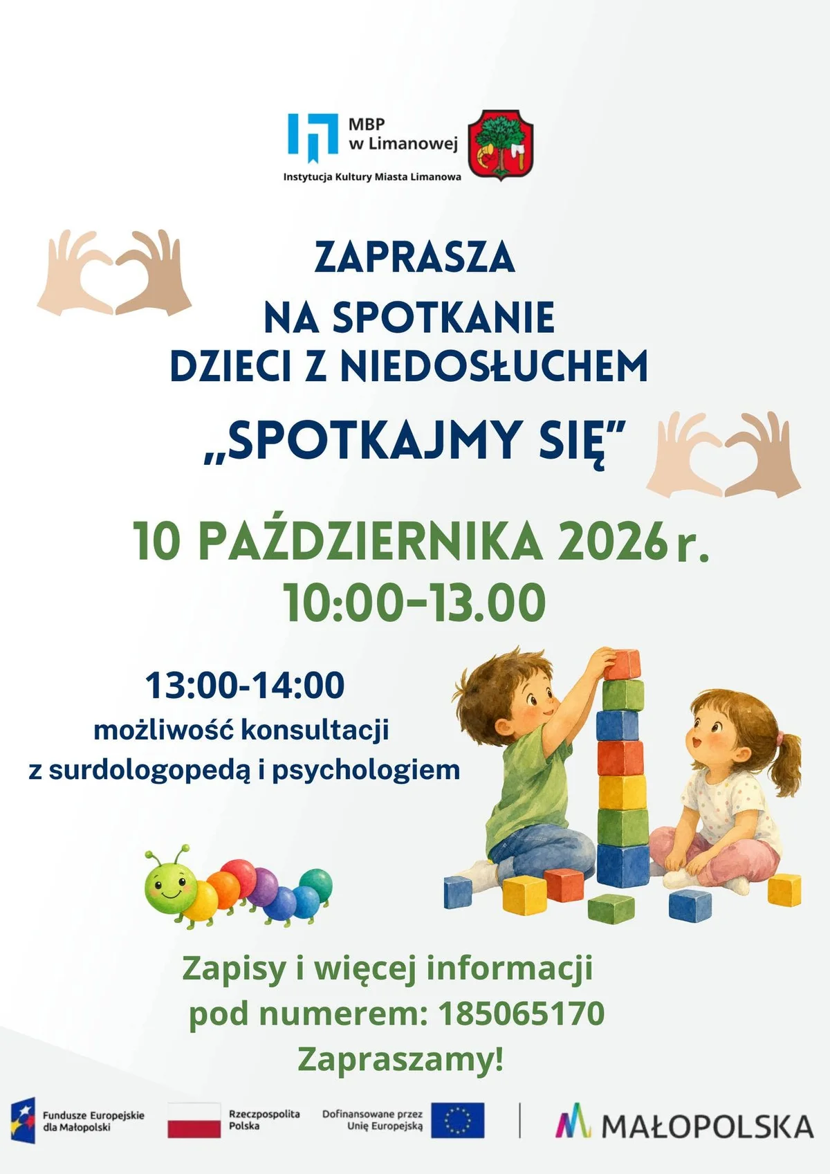 Grafika promocyjna wydarzenia „Biblioteka dla każdego” – spotkanie w ramach cyklu „Spotkajmy się”