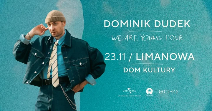 Grafika promocyjna wydarzenia Dominik Dudek w Limanowej — koncert 23 listopada 2025