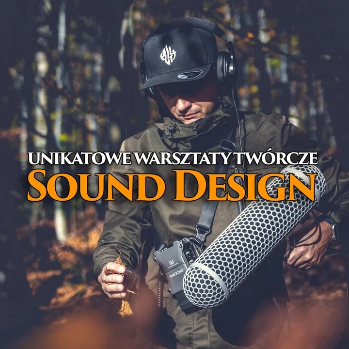 Obrazek przedstawia grafikę promocyjną wydarzenia Dwudniowe warsztaty Sound Design w Limanowej