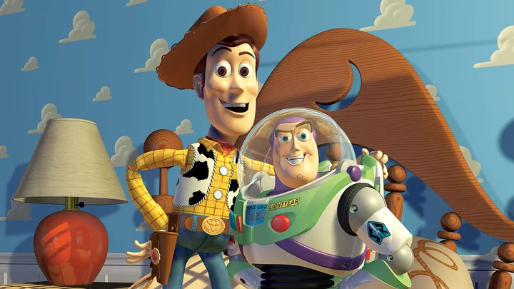Obrazek przedstawia grafikę promocyjną wydarzenia Pokaz filmu Toy Story w Kinie Juniora