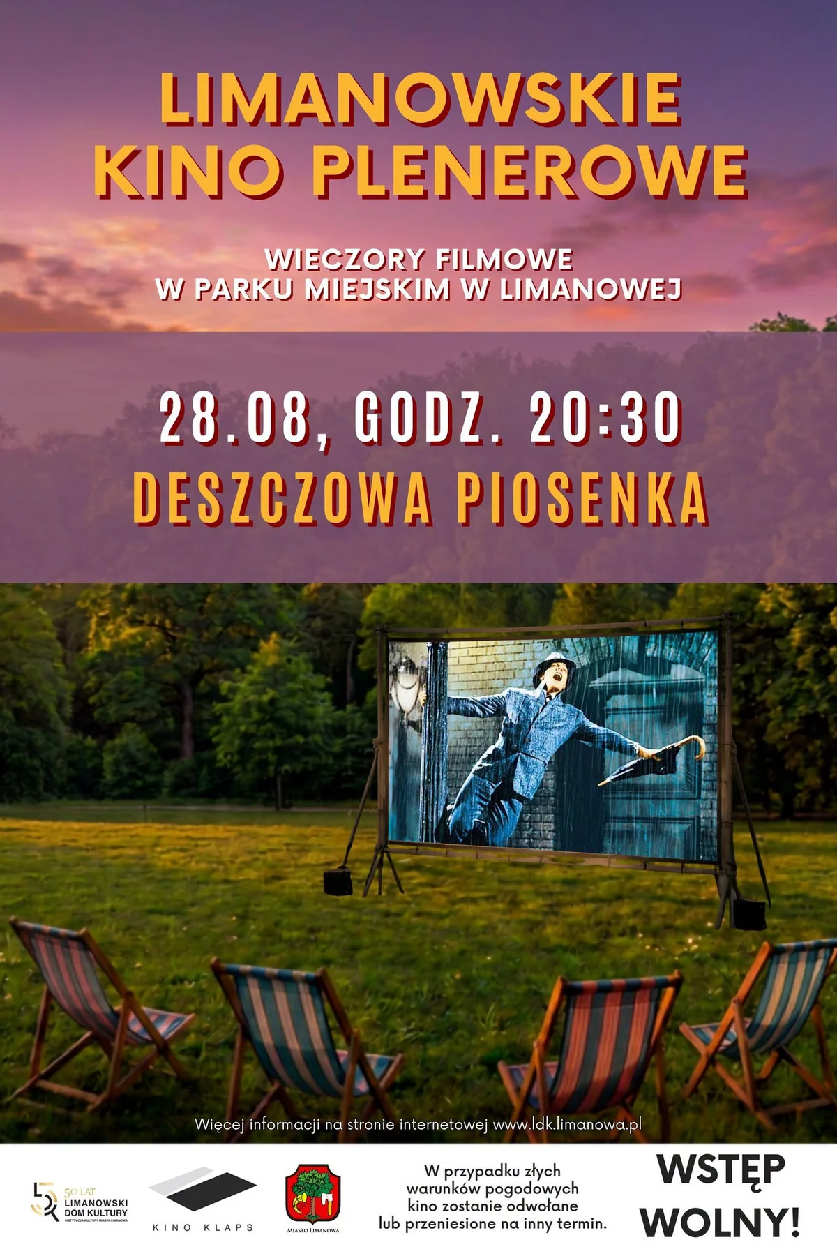 Grafika promocyjna wydarzenia Limanowskie Kino Plenerowe – ostatni seans