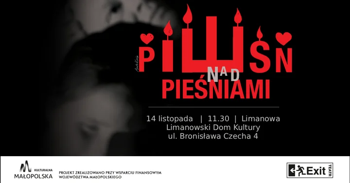 Grafika promocyjna wydarzenia Pieśń nad pieśniami — spektakl muzyczny Teatru Exit w Limanowej