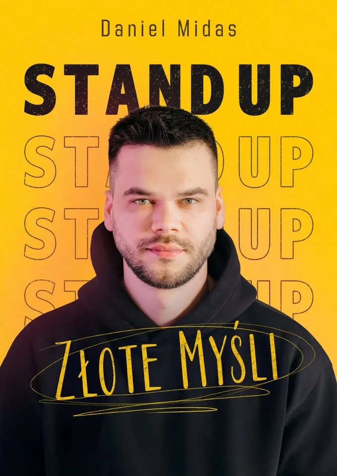Grafika promocyjna wydarzenia STAND‑UP: DANIEL MIDAS — Złote Myśli w Limanowej