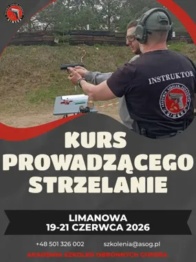 Grafika promocyjna wydarzenia Kurs Prowadzącego Strzelanie PZSS — szkolenie i uprawnienia w Limanowej