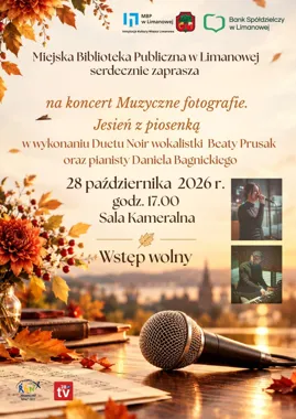 Grafika promocyjna wydarzenia Muzyczne fotografie. Jesień z piosenką