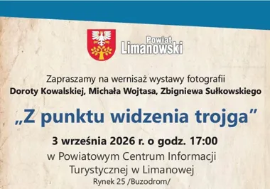 Grafika promocyjna wydarzenia Wernisaż wystawy fotografii „Z punktu widzenia trojga”