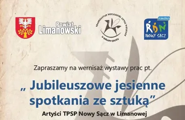 Grafika promocyjna wydarzenia Wernisaż wystawy artystów TPSP w Limanowej