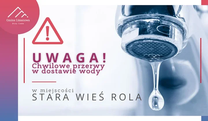 Mieszkańcy Starej Wsi Roli mogą zostać bez wody. Trwają prace na sieci