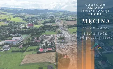 Ruch na ul. Białodworskiej w Męcinie przełożony na przewiązkę – utrudnienia w dojazdach