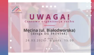Białodworska w Męcinie z nową organizacją ruchu i objazdem dla dojazdu do posesji