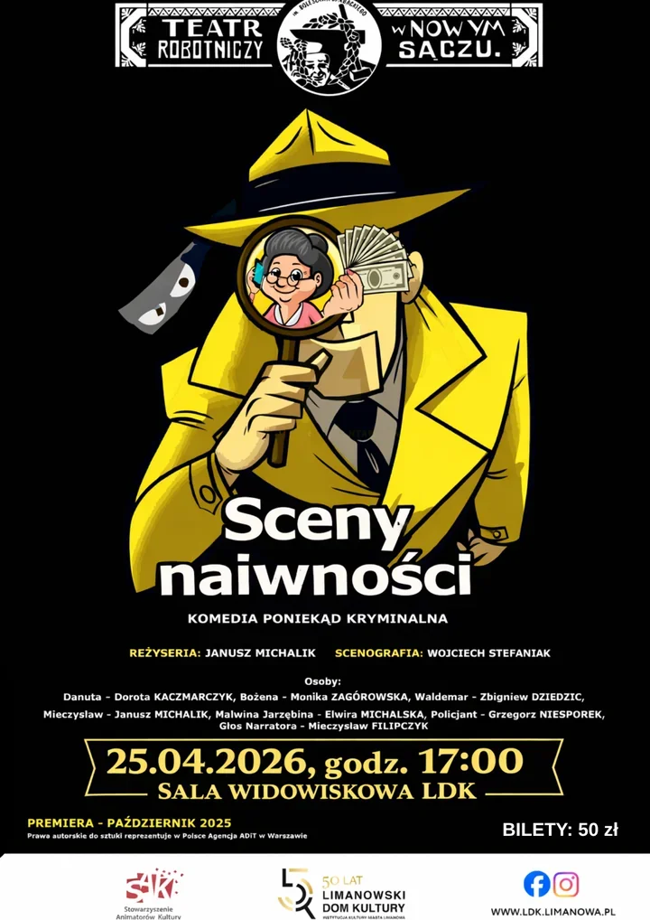 Oszustwa, śmiech i detektyw z LDK - tak zagrają „Sceny naiwności”