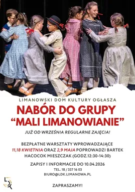 Mali Limanowianie szukają nowych dzieci - ruszają bezpłatne próby