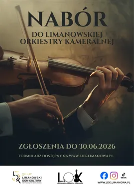 Szansa dla skrzypków i wiolonczelistów - nabór do Limanowskiej Orkiestry Kameralnej