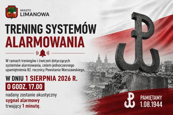 Syreny zabrzmią w Limanowej. Minuta sygnału ku pamięci powstańców