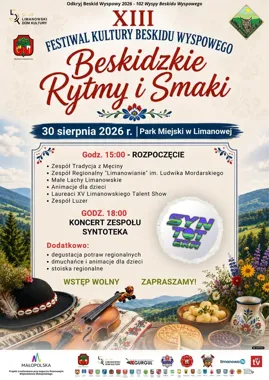 Beskidzkie Rytmy i Smaki wracają do Limanowej z muzyką i regionalną kuchnią