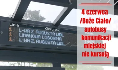 Autobusy staną w czwartek. Limanowa bez komunikacji miejskiej w Boże Ciało