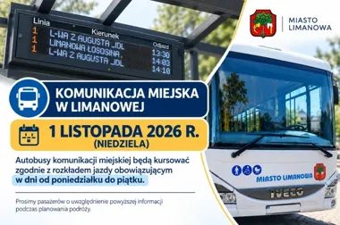 W Limanowej autobusy pojadą jak w dzień roboczy w święto