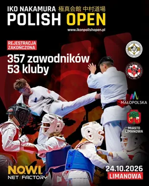 357 zawodników z siedmiu krajów powalczy w Limanowej na matach karate