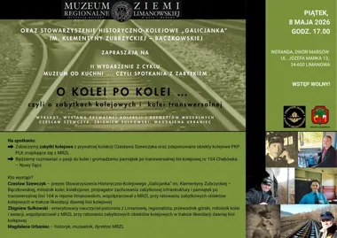 W Limanowej spotkanie o Kolei Transwersalnej i kolejowych zabytkach