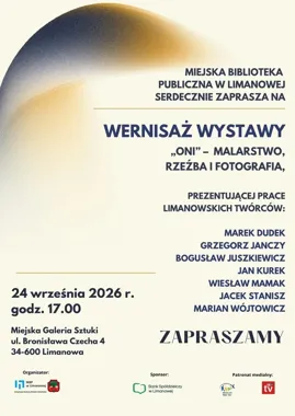 Siedmiu twórców z Limanowej pokaże swoje prace na wystawie „Oni”
