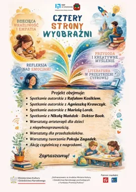 Limanowska biblioteka dostaje wsparcie na spotkania z autorami i warsztaty