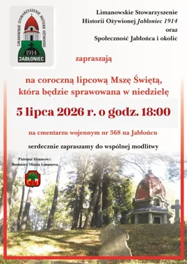 Lipcowa Msza na Jabłońcu. W niedzielę mieszkańcy spotkają się w miejscu pamięci