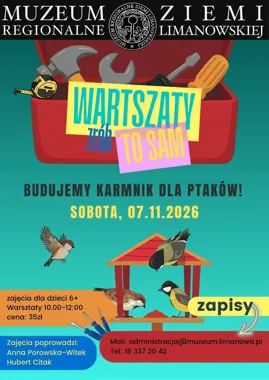 Dzieci zbudują karmniki dla ptaków. Nowe warsztaty w Limanowej
