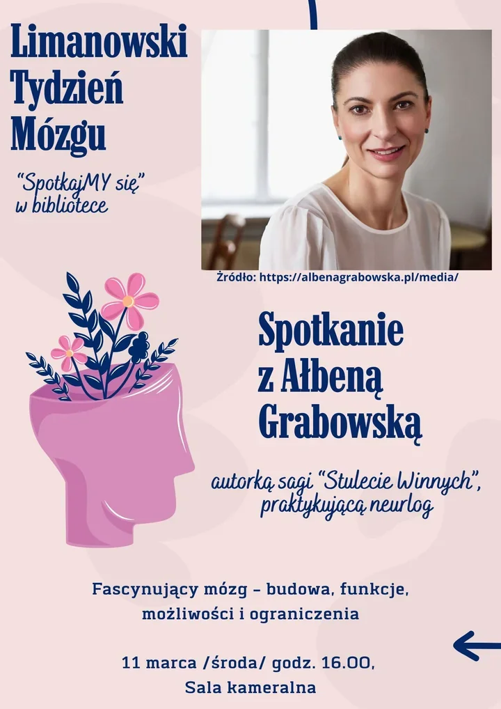 Ałbena Grabowska opowie w Limanowej o mózgu – z perspektywy neurologa i pisarki
