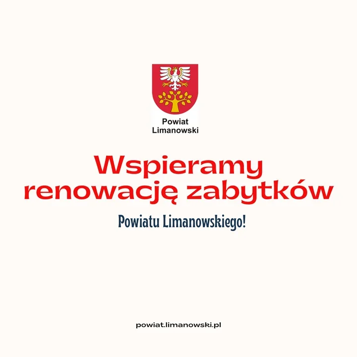 Dotacje na zabytki w powiecie limanowskim. Wnioski tylko do 31 października